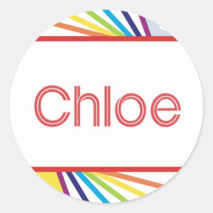 Chloe Classic Round Sticker