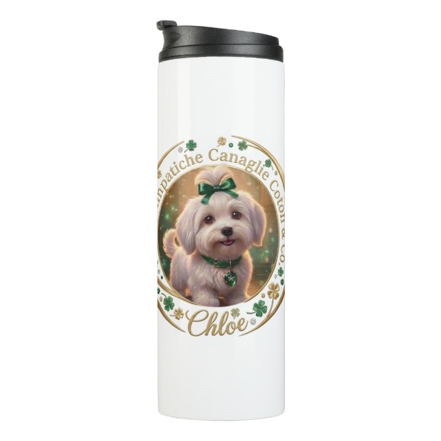 Chloe Coton Detectives Thermal Water Bottle (Rotated Right)