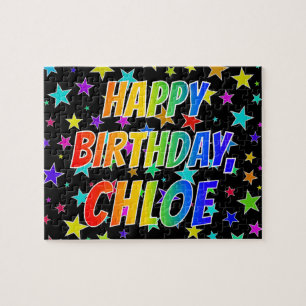 "CHLOE" First Name, Fun "HAPPY BIRTHDAY" Jigsaw Puzzle