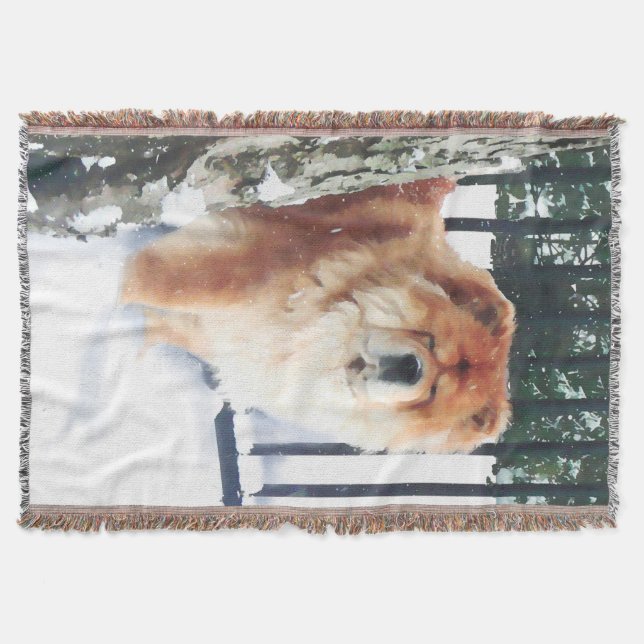 CHLOE heARTdog chow throw Blanket (Front)