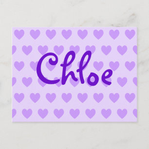 Chloe in Purple Postcard