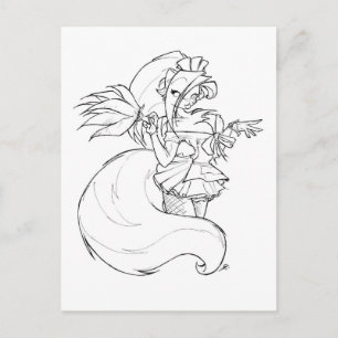Chloe Maid Postcard