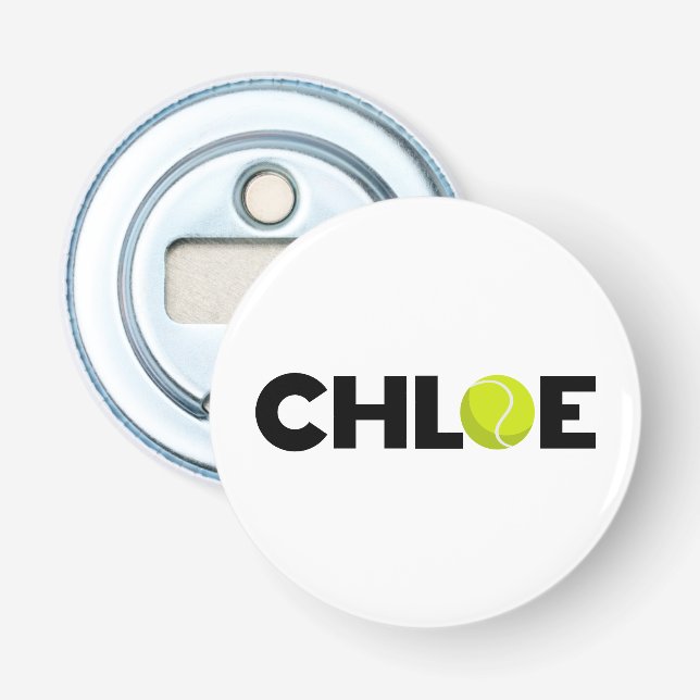 Chloe Tennis Bottle Opener (Front)
