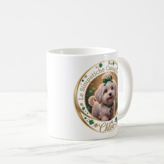 Chloe White Mug - Coton Detectives (Front Right)