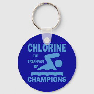 Chlorine The Breakfast of Champions Key Ring