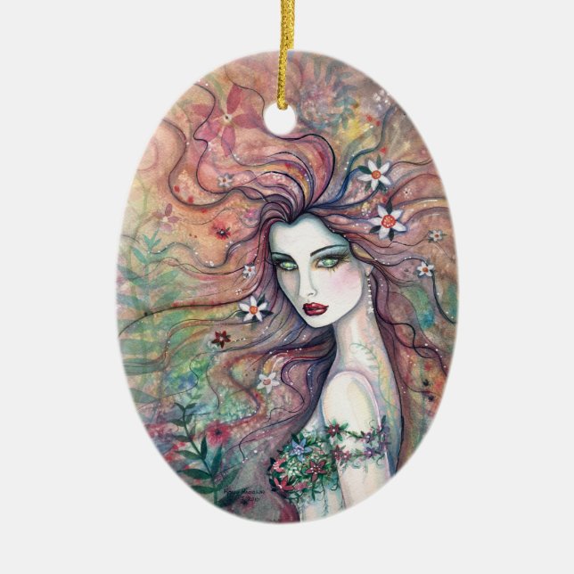 Chloris Goddess Ornament (Front)