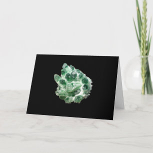 Chlorite Quartz Rock Crystal Cluster Add Own Text Card