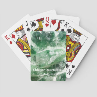 Chlorite Quartz Rock Crystal Cluster Playing Cards