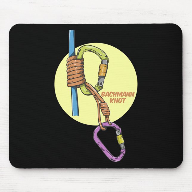 Chmann Knot Climbing Prusik  Mouse Pad (Front)