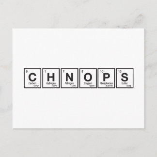CHNOPS for All Postcard