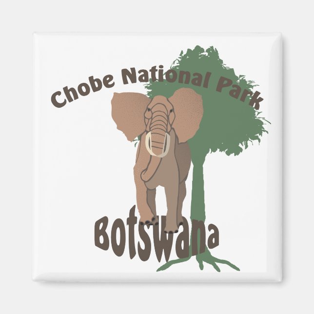 Chobe National Park Elephant Magnet (Front)