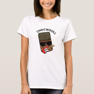 Choc And Roll Funny Chocolate Pun T-Shirt
