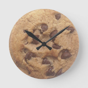 Choc Chip Cookie Round Clock