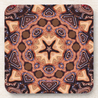 Choc Chip Mandala Geometry : Set of 6 Coaster