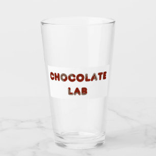 choc lab Canadian-Flag in name Glass