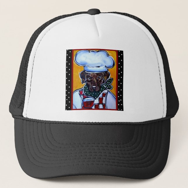 Choc Lab Chef Trucker Hat (Front)