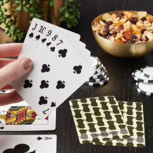 Choc Labrador Dog Design Any Colour Background Playing Cards
