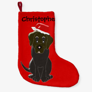 Choc Labrador Personalised Christmas Small Christmas Stocking