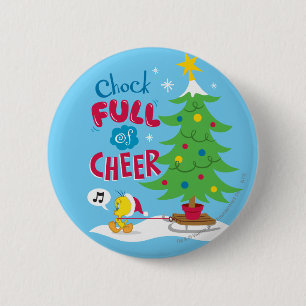 Chock Full Of Cheer 6 Cm Round Badge
