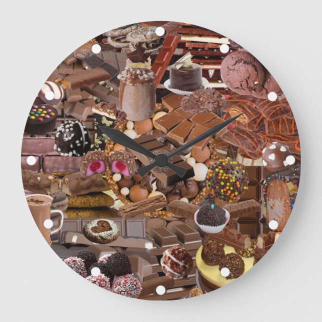 Chockablock chocs large clock (Front)