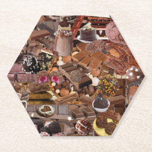 Chockablock chocs paper coaster