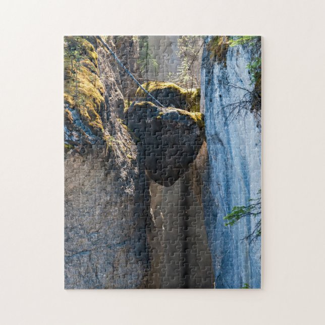 Chockstones in Maligne Canyon - Alberta, Canada Jigsaw Puzzle (Vertical)
