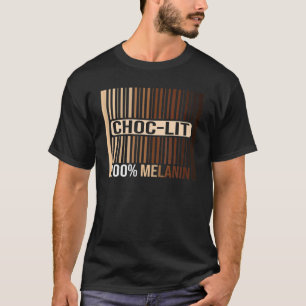 Choclit 100 Melanin Black Woman And Man Dripping T-Shirt