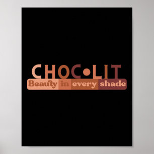 Choclit Brown Sugar Babe Afro Queen African Americ Poster