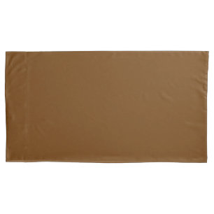 Choco Brown colour Easily Customise This Pillowcase