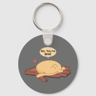 Choco Pancake Cute Lovers Together Key Ring