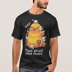 Chocobo Kweh Fat Chocobo Final Fantasy Creature Mo T-Shirt