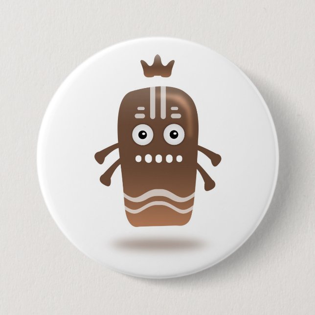 ChocoChobo-Button 7.5 Cm Round Badge (Front)