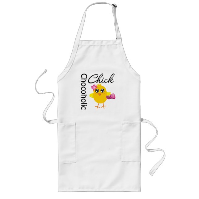 Chocoholic Chick Long Apron (Front)