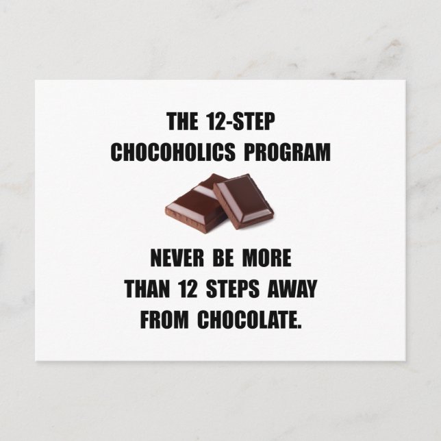 Chocoholics Postcard (Front)