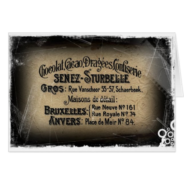 Chocolat Cacao Confectionary (Front Horizontal)