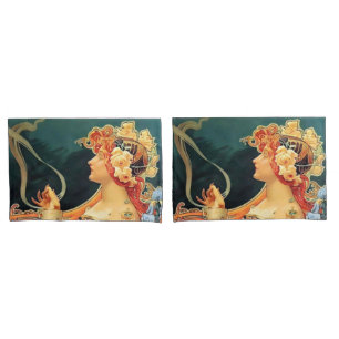 Chocolat Charpentier by Louis Theophile art nouvea Pillowcase