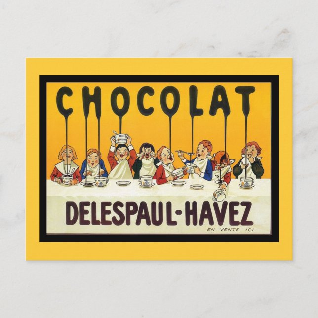 Chocolat Delespaul Havez Postcard (Front)