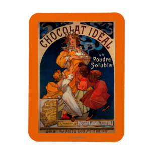 Chocolat Ideal Vintage PosterEurope Magnet