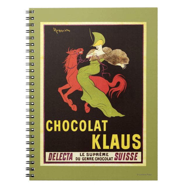Chocolat Klaus Advertisement Poster Notebook (Front)