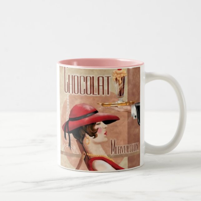 Chocolat Merveilleux Two-Tone Coffee Mug (Right)