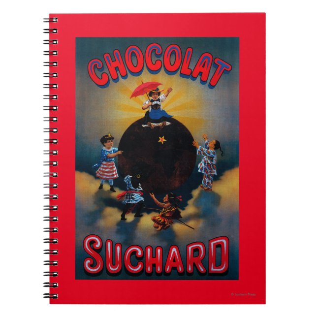 Chocolat Suchard Vintage PosterEurope Notebook (Front)