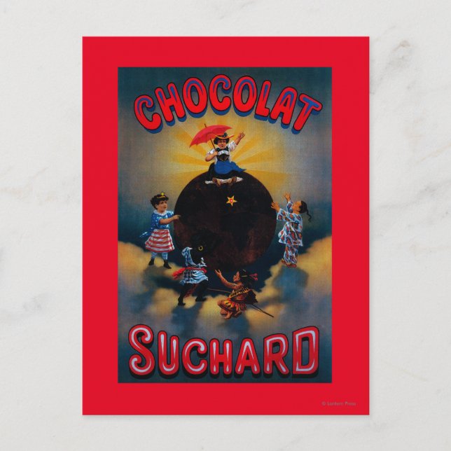 Chocolat Suchard Vintage PosterEurope Postcard (Front)