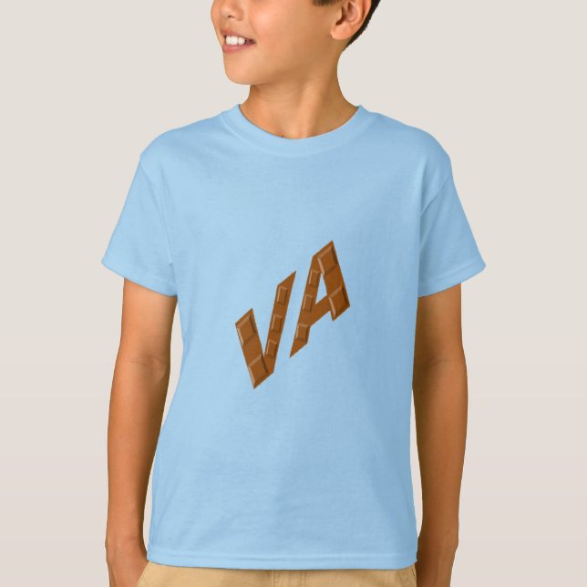 CHOCOLAT VIRGINIA light blue T-shirt (Front)