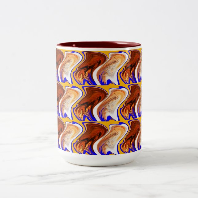 Chocolate and cream Two-Tone coffee mug (Center)
