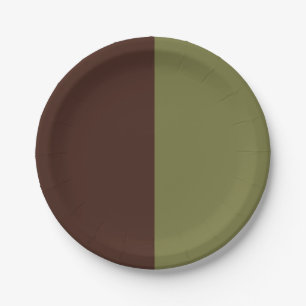 Chocolate And Olive  Paper Plate