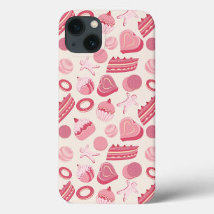 Chocolate and pastries pattern 2 iPhone 13 case
