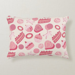 Chocolate and pastries pattern 2 decorative cushion