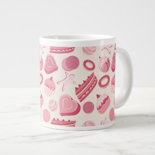 Chocolate and pastries pattern 2 large coffee mug