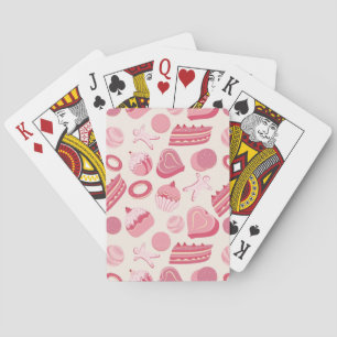 Chocolate and pastries pattern 2 playing cards