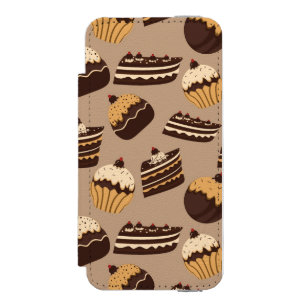 Chocolate and pastries pattern 3 incipio watson™ iPhone 5 wallet case